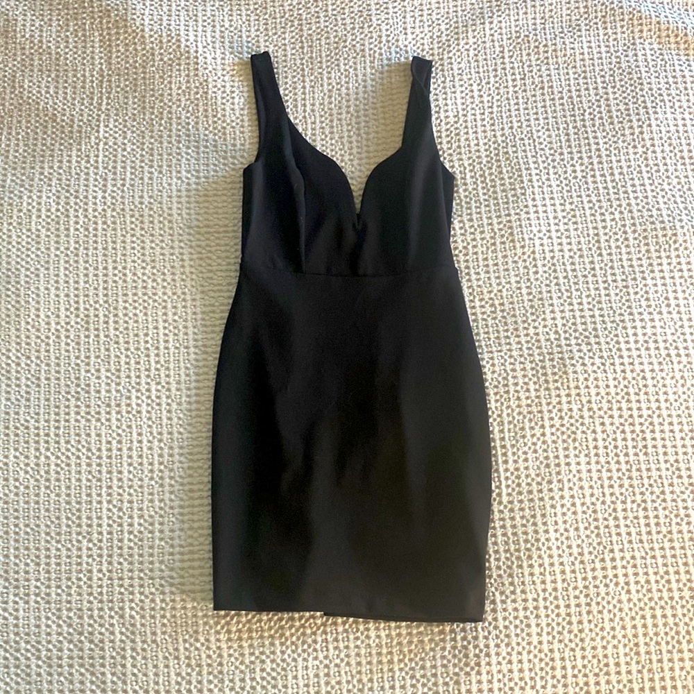 Classic black cocktail party dress
